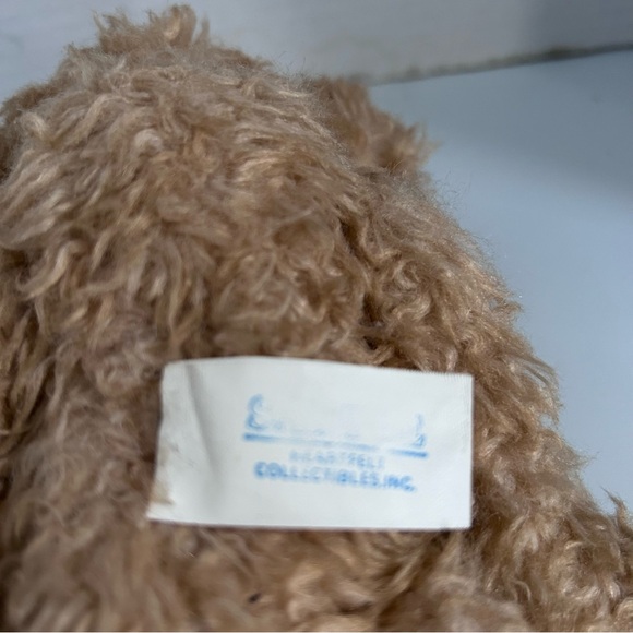 Vintage HEARTFELT COLLECTIBLES shaggy brown jointed bear 8-1/2” - Picture 3 of 9